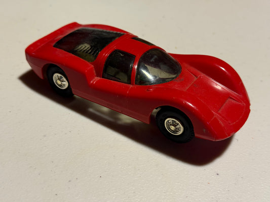 Eldon vintage red Porsche slot car