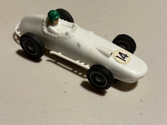 Eldon vintage white Indy slot car