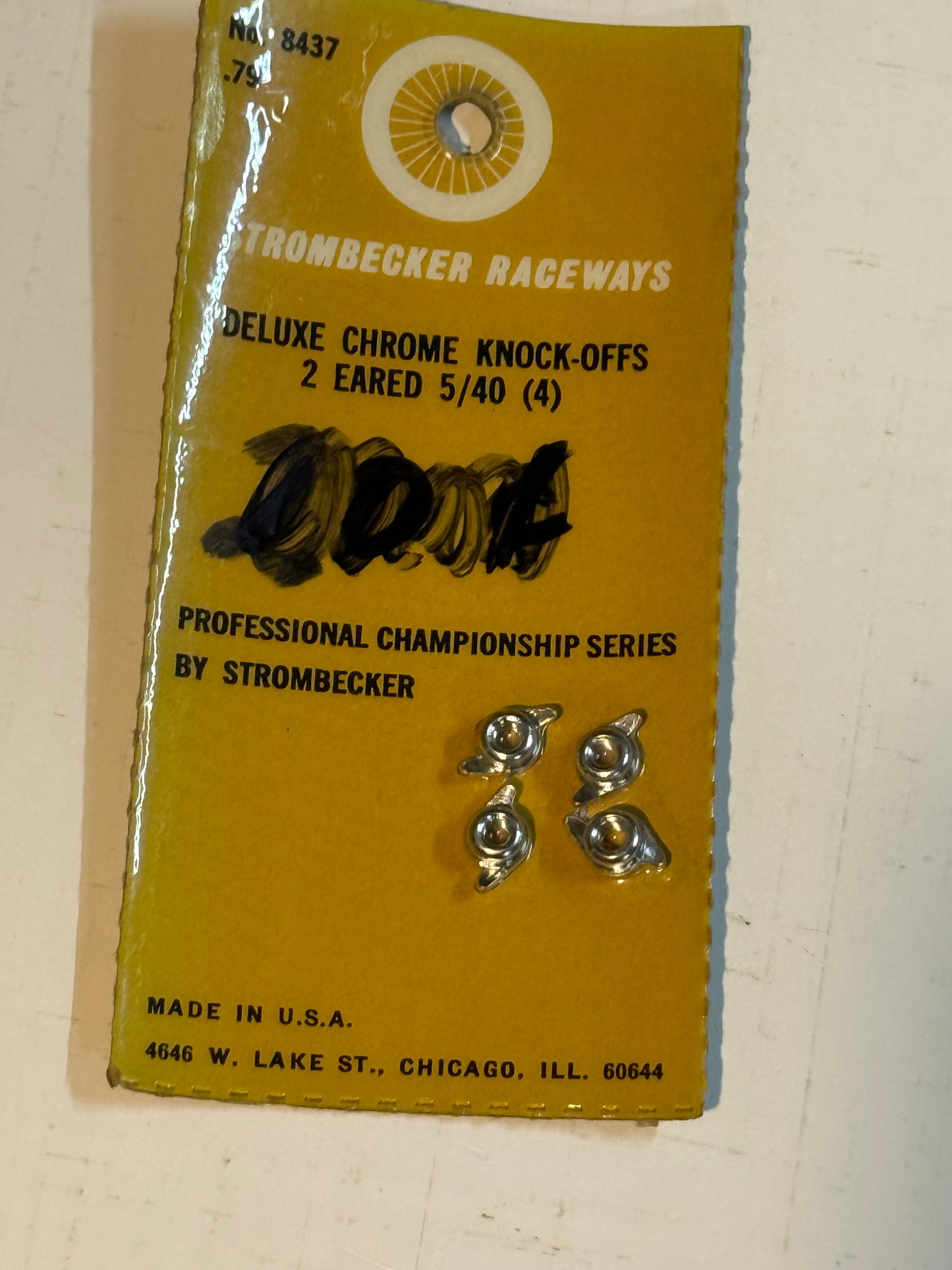 3 Ear knock off nuts - NOS