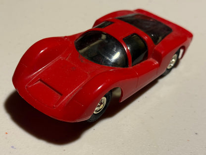 Eldon vintage red Porsche slot car